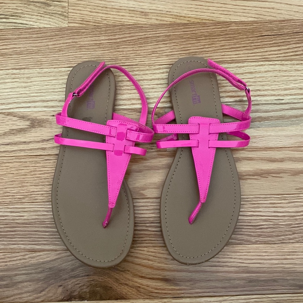 Girls Pink Sandals-girls size 6